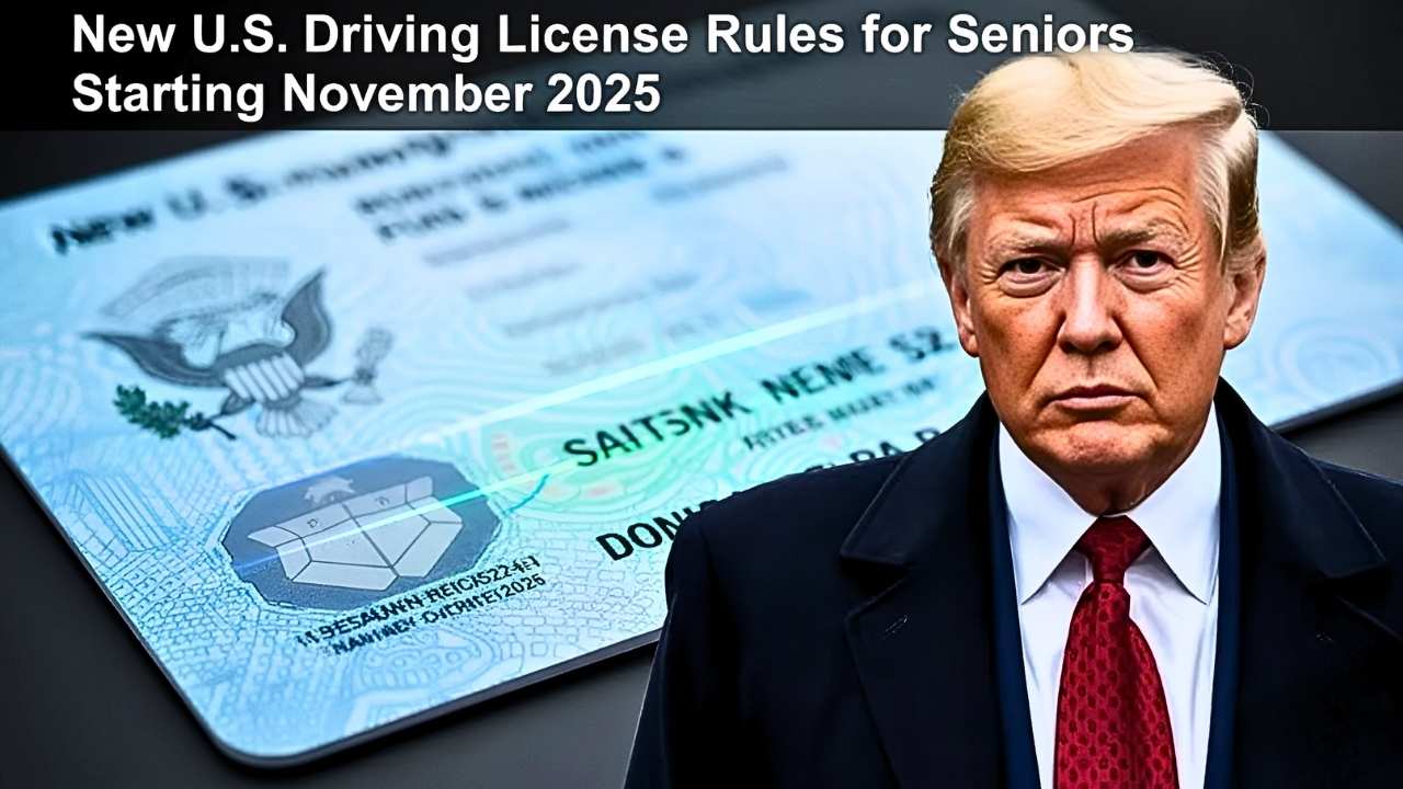 New U.S. Driving License Rules for Seniors Starting November 2025 – Key Changes Every Driver Over 70 Must Know