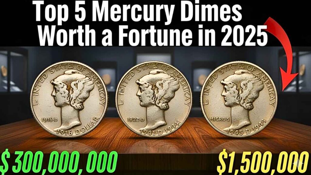 Top 5 Mercury Dimes Worth a Fortune in 2025 – Are Your Coins Valuable?