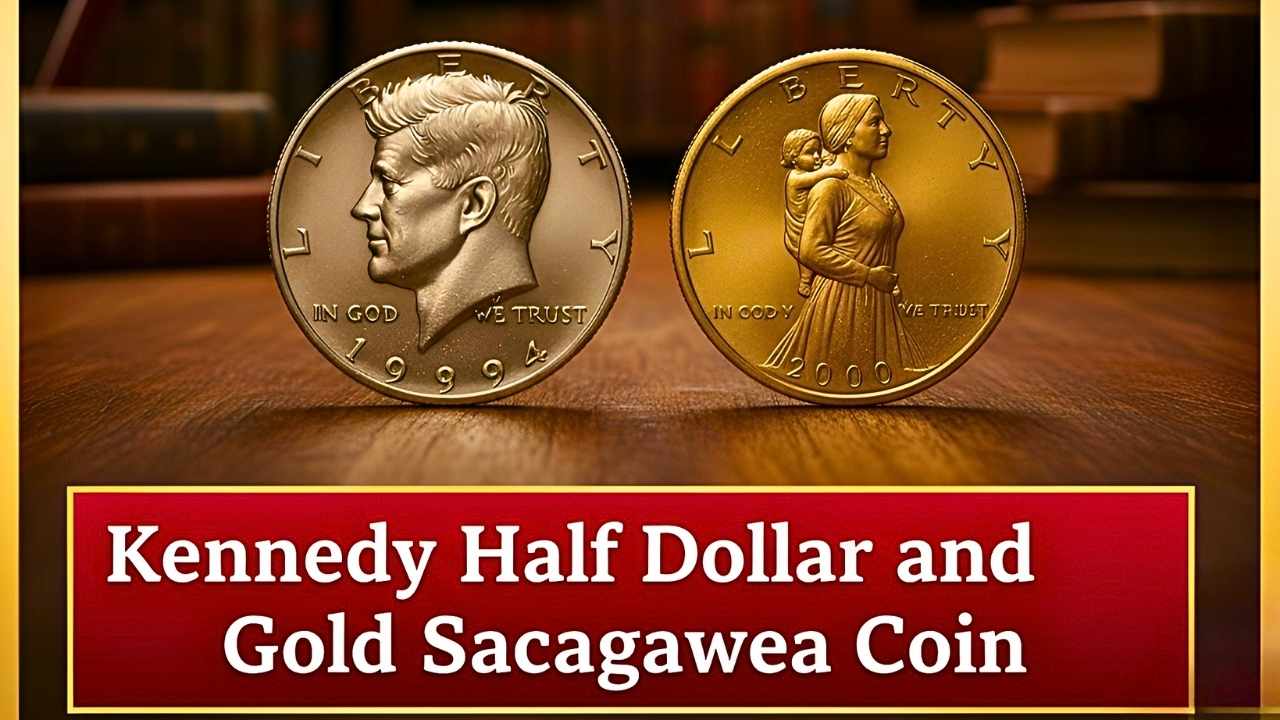 Kennedy Half Dollar and Gold Sacagawea Coin Found in Piggy Bank—You Won’t Believe Their Shocking Value